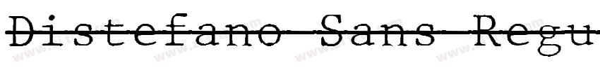 Distefano Sans Regul字体转换